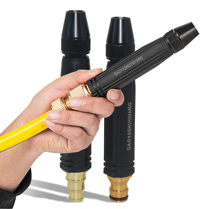 Bico De Mangueira Esguicho Alta Pressão 3 Em 1 + Conector